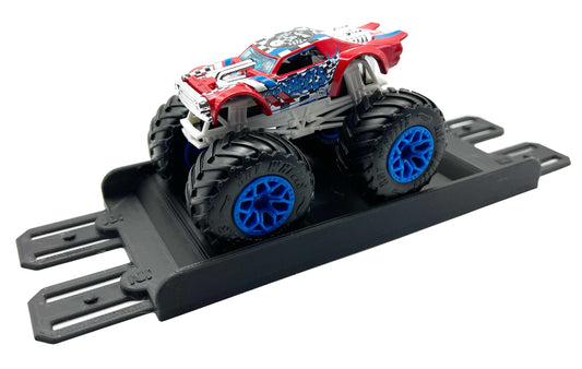 Jeff Did It! - Hot Wheels Monster Truck - 2 Lane Bridge Bumps Track Upgrade - 3D Printed - Designed and Made in the USA