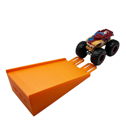 Jeff Did It! - Hot Wheels Monster Truck - 2 Lane Medium Jump - 3D Printed - Designed and Made in the USA - Free Shipping