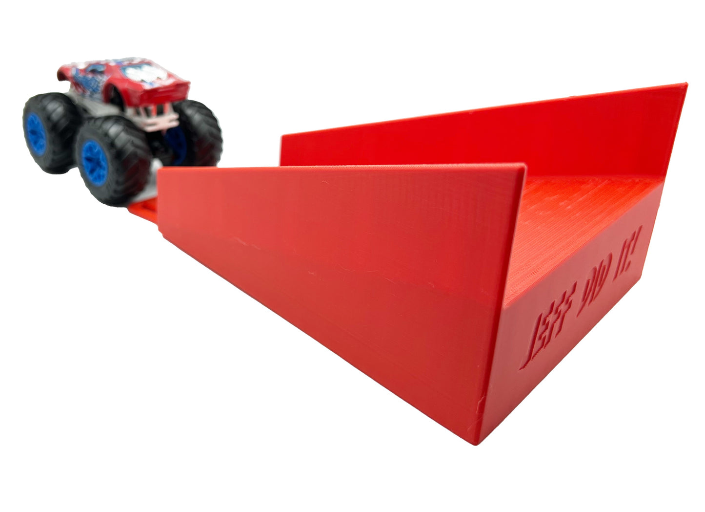 Jeff Did It! - Hot Wheels Monster Truck - 2 Lane Landing Ramp - 3D Printed - Designed and Made in the USA - Free Shipping