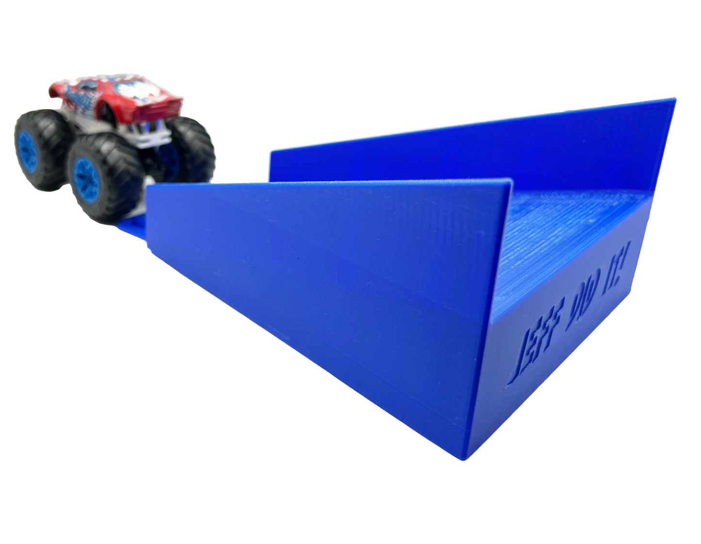 Jeff Did It! - Hot Wheels Monster Truck - 2 Lane Landing Ramp - 3D Printed - Designed and Made in the USA - Free Shipping