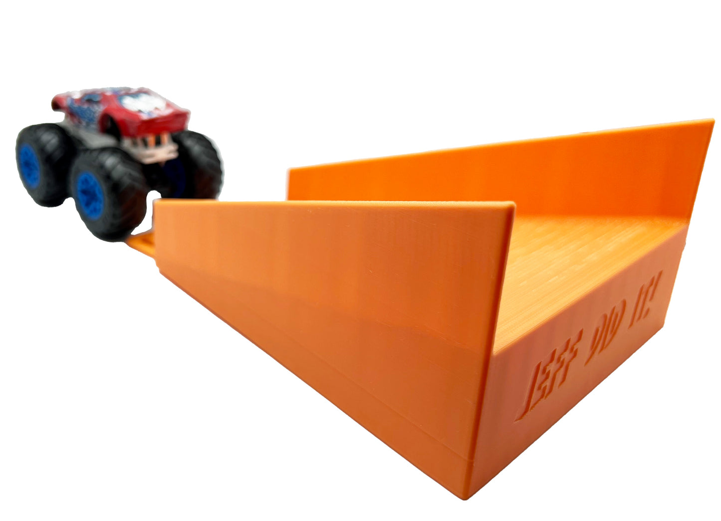 Jeff Did It! - Hot Wheels Monster Truck - 2 Lane Landing Ramp - 3D Printed - Designed and Made in the USA - Free Shipping
