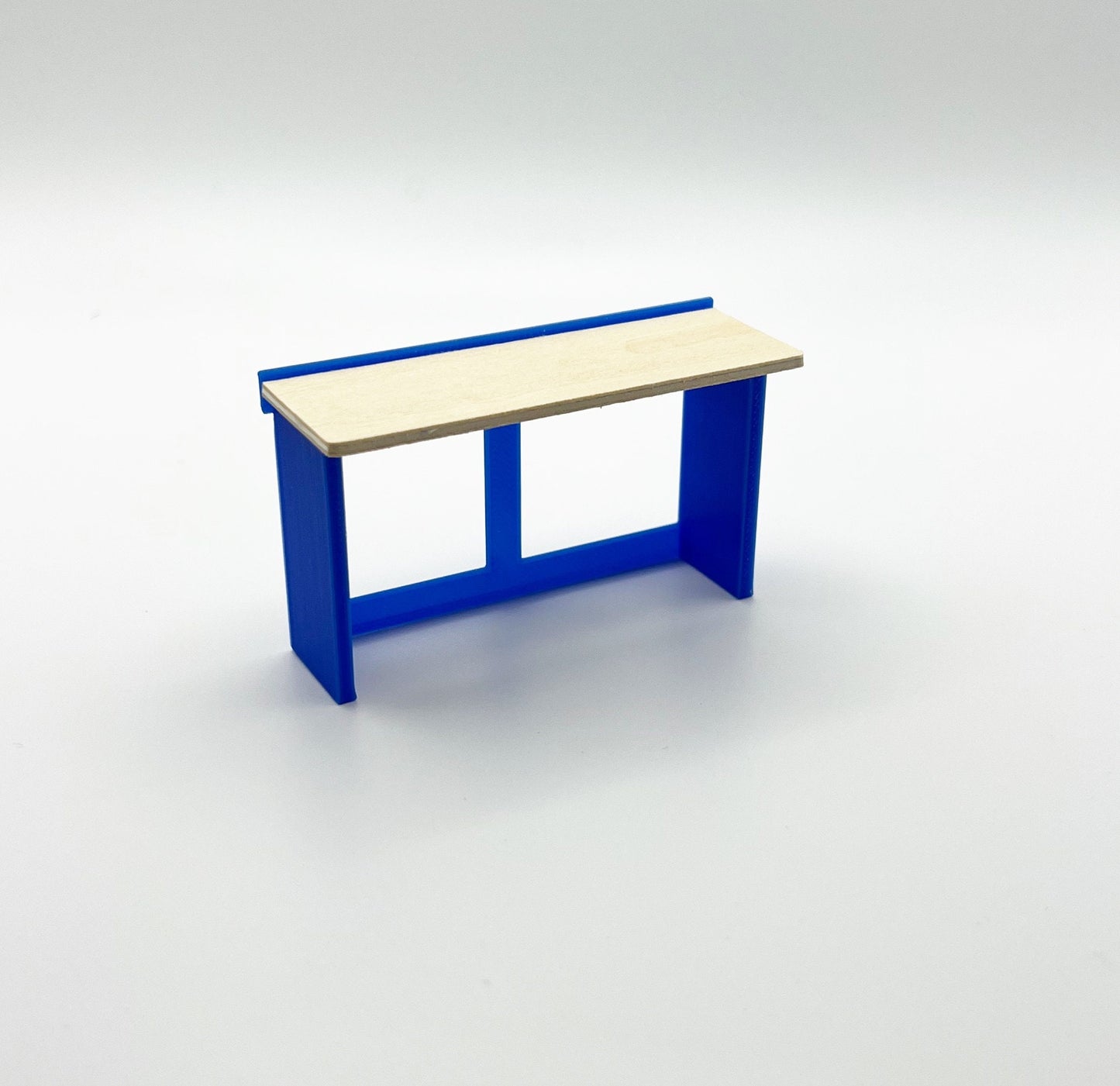 1/24 Scale 6 Foot Work Bench with Real Wood Top Surface Perfect Edition for your Scale Garage, Doll house or Diorama