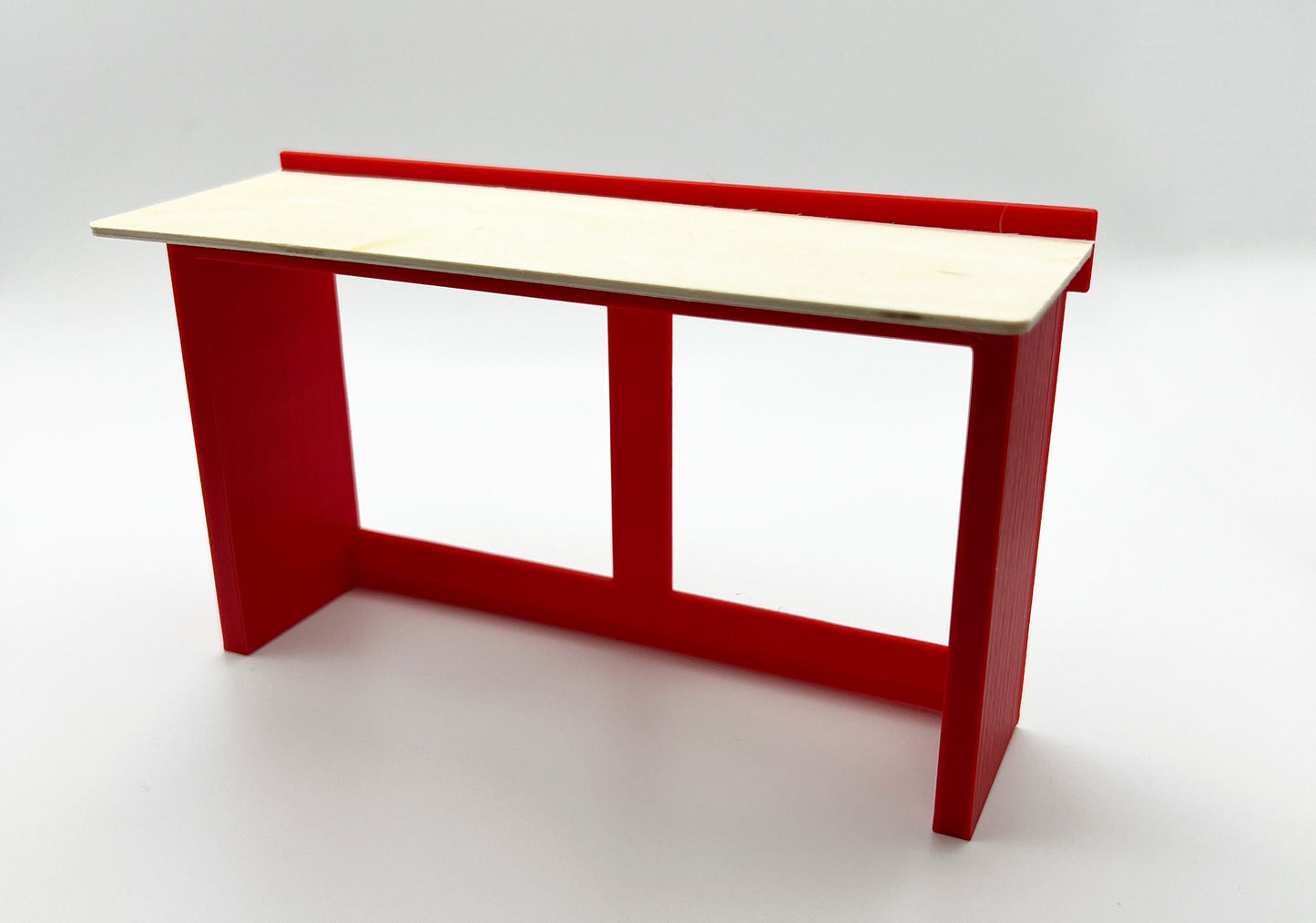 1/12 Scale 6 Foot Work Bench with Real Wood Top Surface Perfect Edition for your Scale Garage, Doll house or Diorama