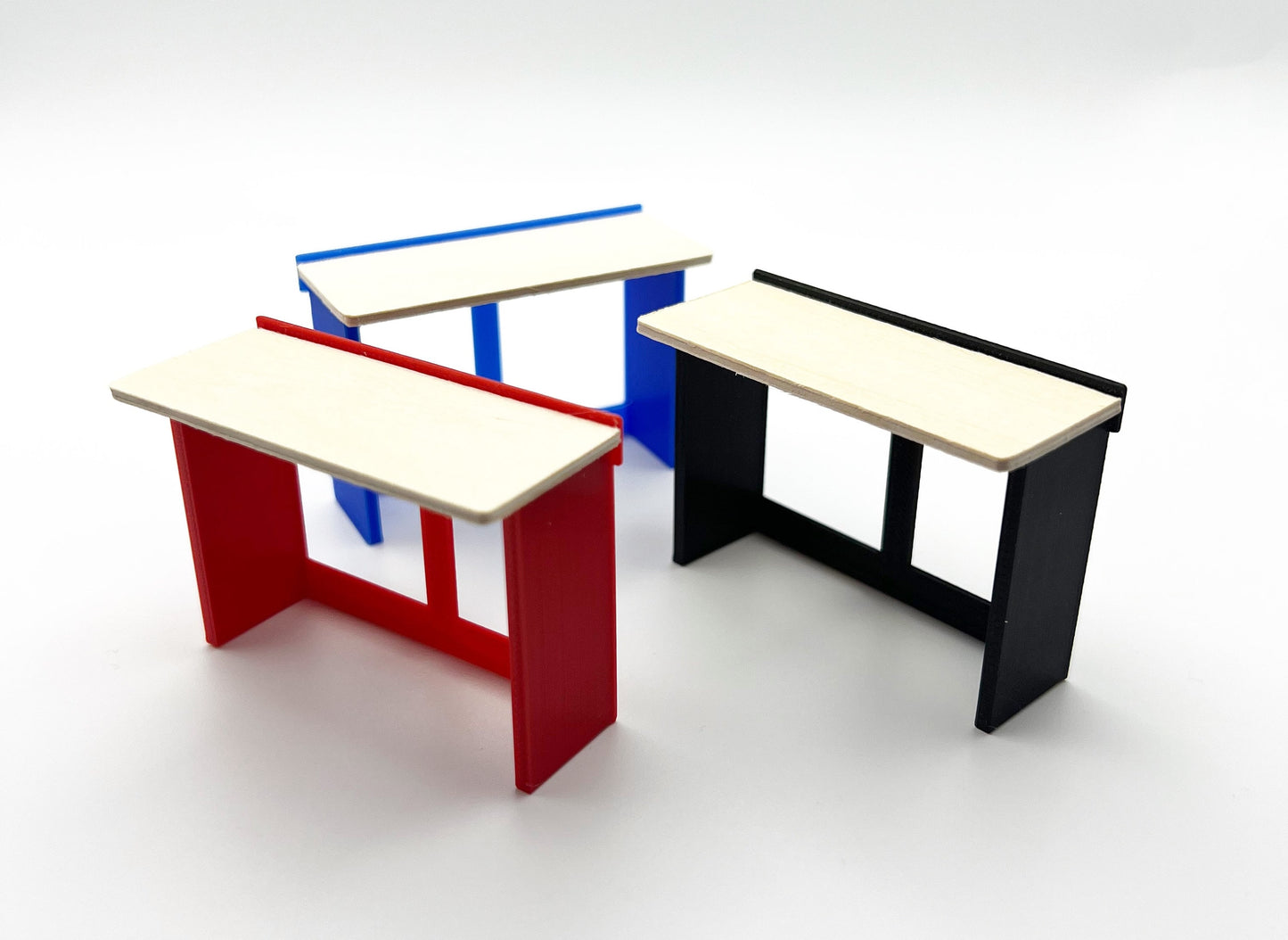 1/24 Scale 5 Foot Work Bench with Real Wood Top Surface Perfect Edition for your Scale Garage, Doll house or Diorama