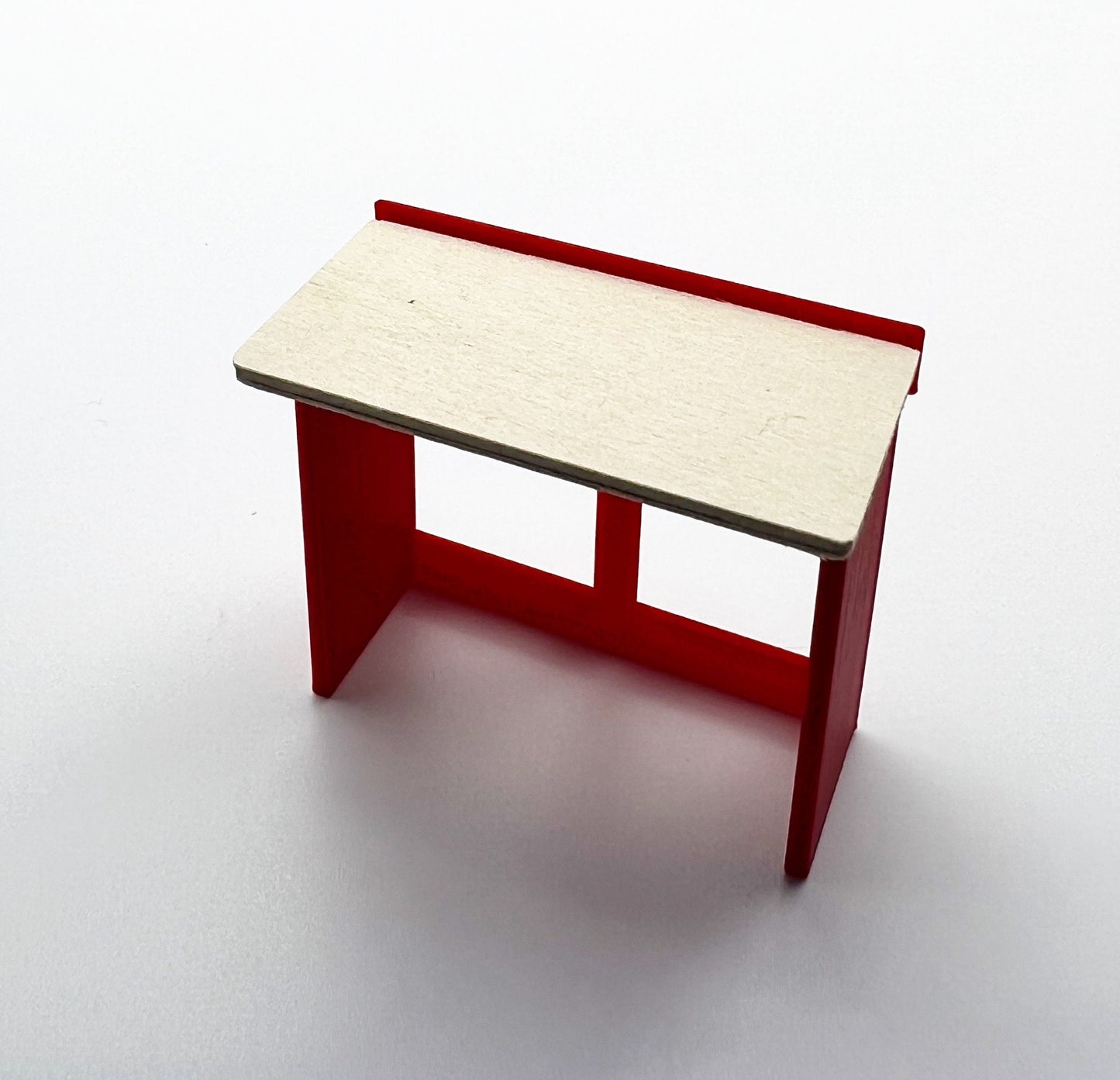 1/24 Scale 4 Foot Work Bench with Real Wood Top Surface Perfect Edition for your Scale Garage, Doll house or Diorama