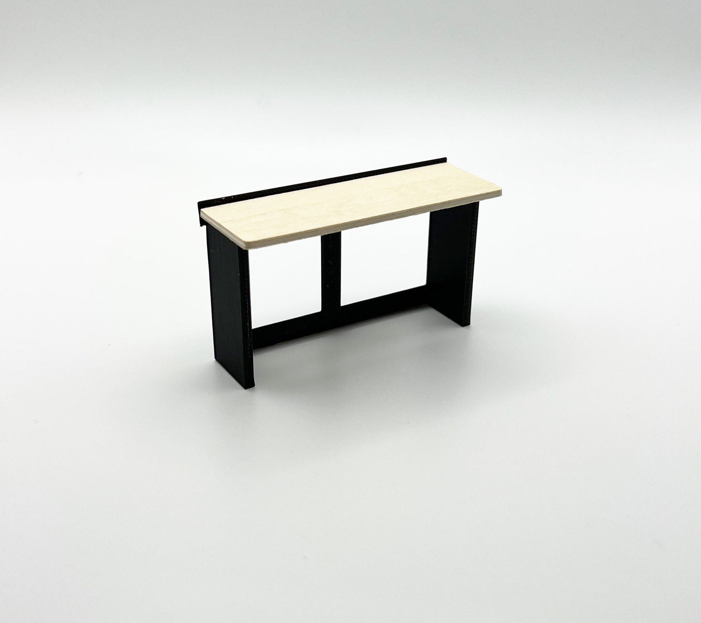 1/24 Scale 6 Foot Work Bench with Real Wood Top Surface Perfect Edition for your Scale Garage, Doll house or Diorama
