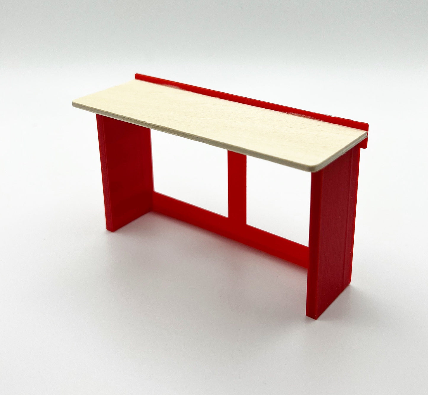 1/18 Scale 6 Foot Work Bench with Real Wood Top Surface Perfect Edition for your Scale Garage, Doll house or Diorama