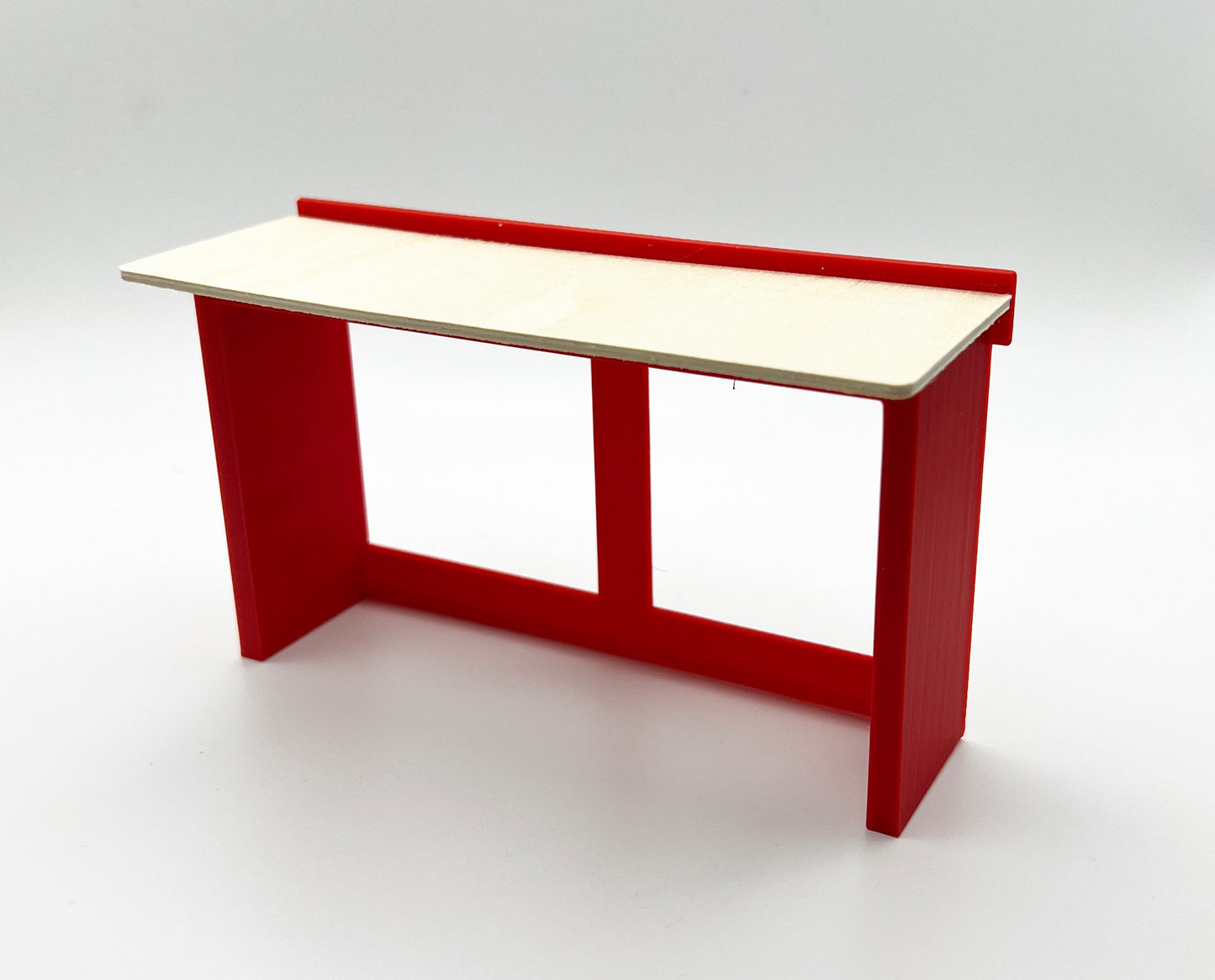 1/14 Scale 6 Foot Work Bench with Real Wood Top Surface Perfect Edition for your Scale Garage, Doll house or Diorama