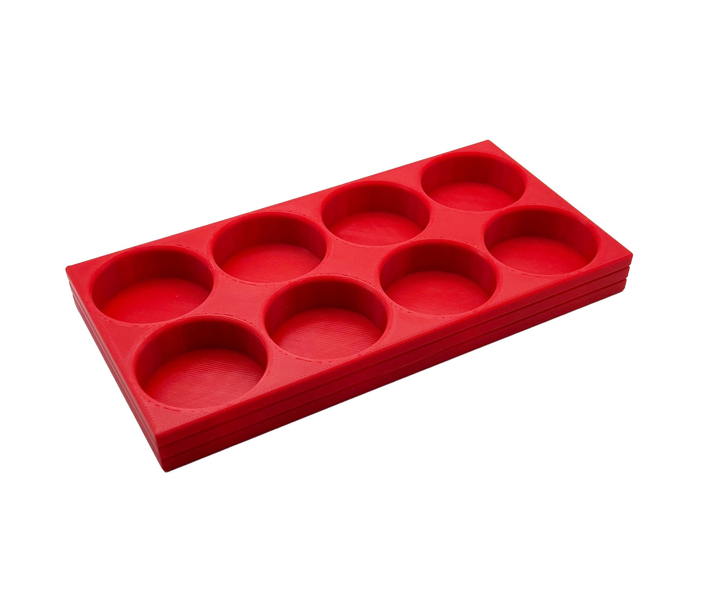 Tamiya 10ml Paint Bottle Holder - Holds 8 Tamiya 10ml Bottles with Anti-Slip Rubber Feet - Long Style - 3d Printed
