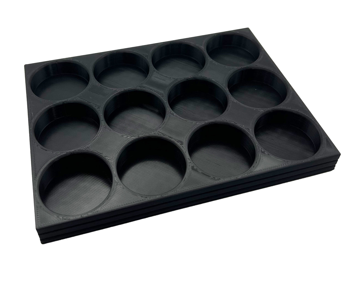 Tamiya 10ml Paint Bottle Holder - Holds 12 Tamiya 10ml Bottles with Anti-Slip Rubber Feet - Long Style - 3d Printed