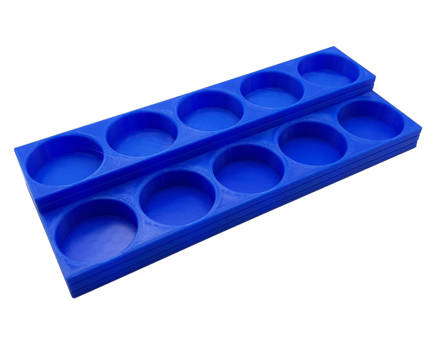 Mr Color 10ml / 18ml Paint Bottle Holder Stepped with Anti-Slip Rubber Feet - Holds 10 Mr Color 10ml / 18ml Paint Bottles - 3D Printed