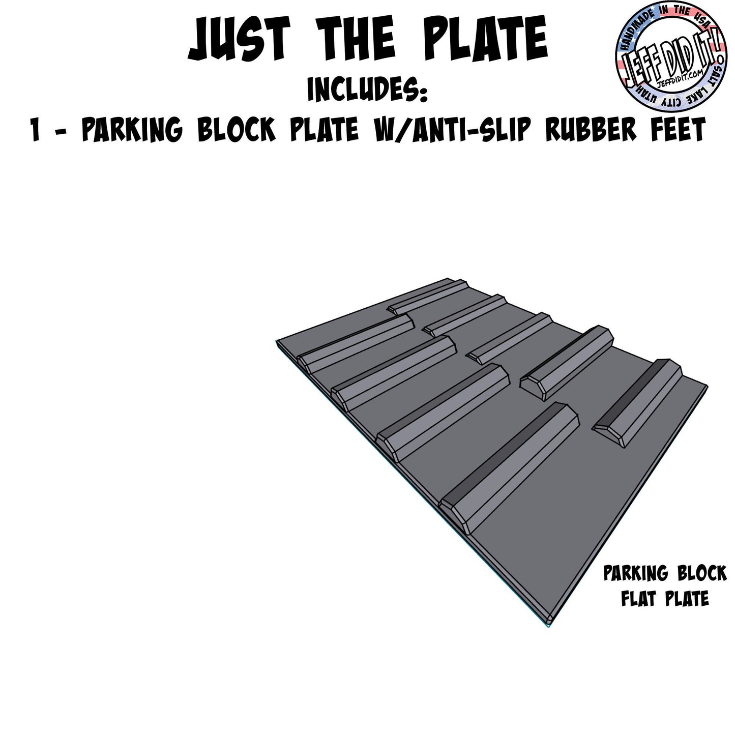 1/16- 1/18th Up / Down Plate - Flat / Bridge Plate - Parking Block - Monster Truck - Crawler Scale - Anti Slip Rubber Feet - Expandable