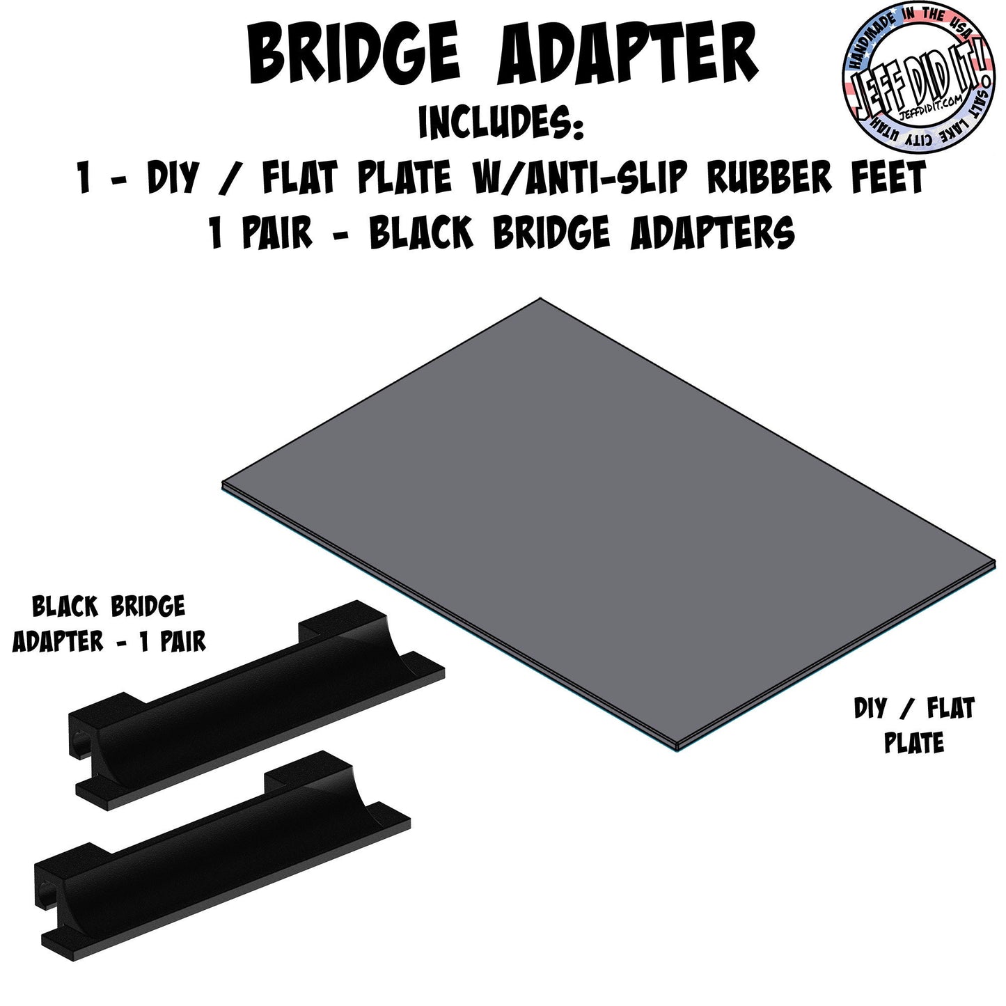 1/16- 1/18th Smooth - Monster Truck - Crawler Scale - Up / Down Plate - Flat - Bridge - Includes Anti Slip Rubber Feet - Expandable