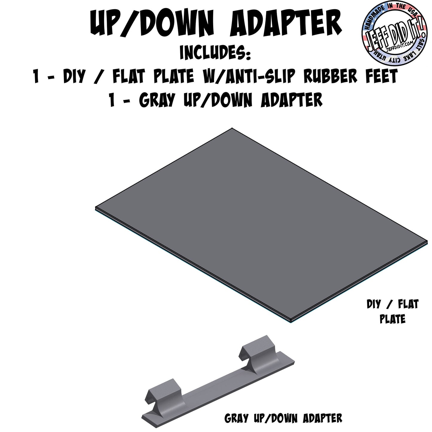 1/16- 1/18th Smooth - Monster Truck - Crawler Scale - Up / Down Plate - Flat - Bridge - Includes Anti Slip Rubber Feet - Expandable