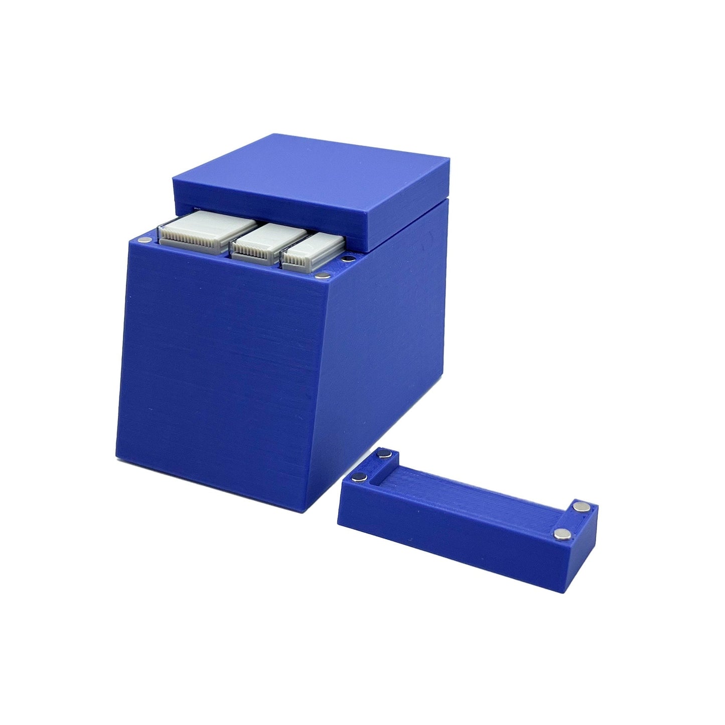 Tamiya Masking Tape Holder - Holds 6, 10 and 18mm wide rolls with Anti-Slip Rubber Feet - Easy to swap out with Magnetic Top - 3D Printed