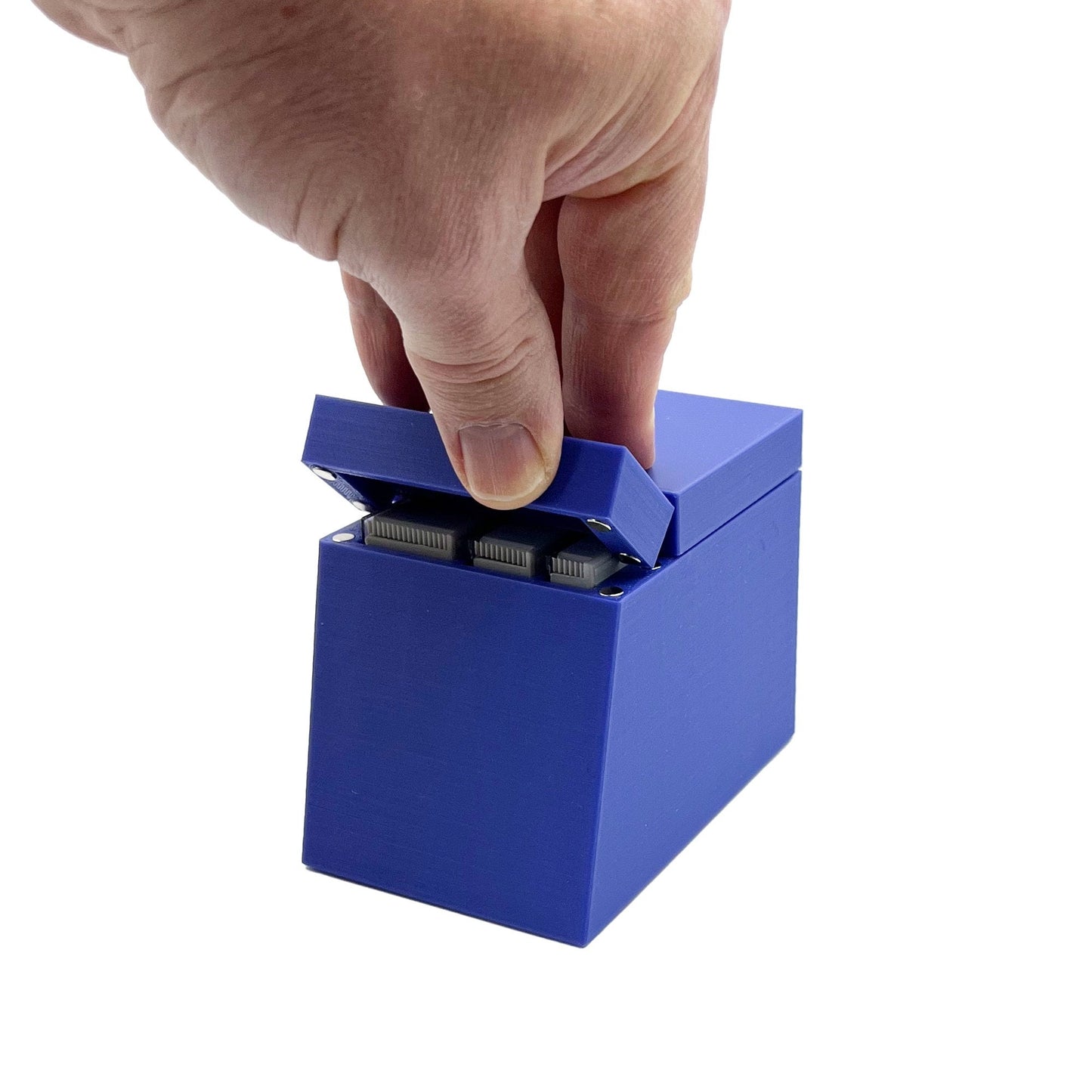 Tamiya Masking Tape Holder - Holds 6, 10 and 18mm wide rolls with Anti-Slip Rubber Feet - Easy to swap out with Magnetic Top - 3D Printed