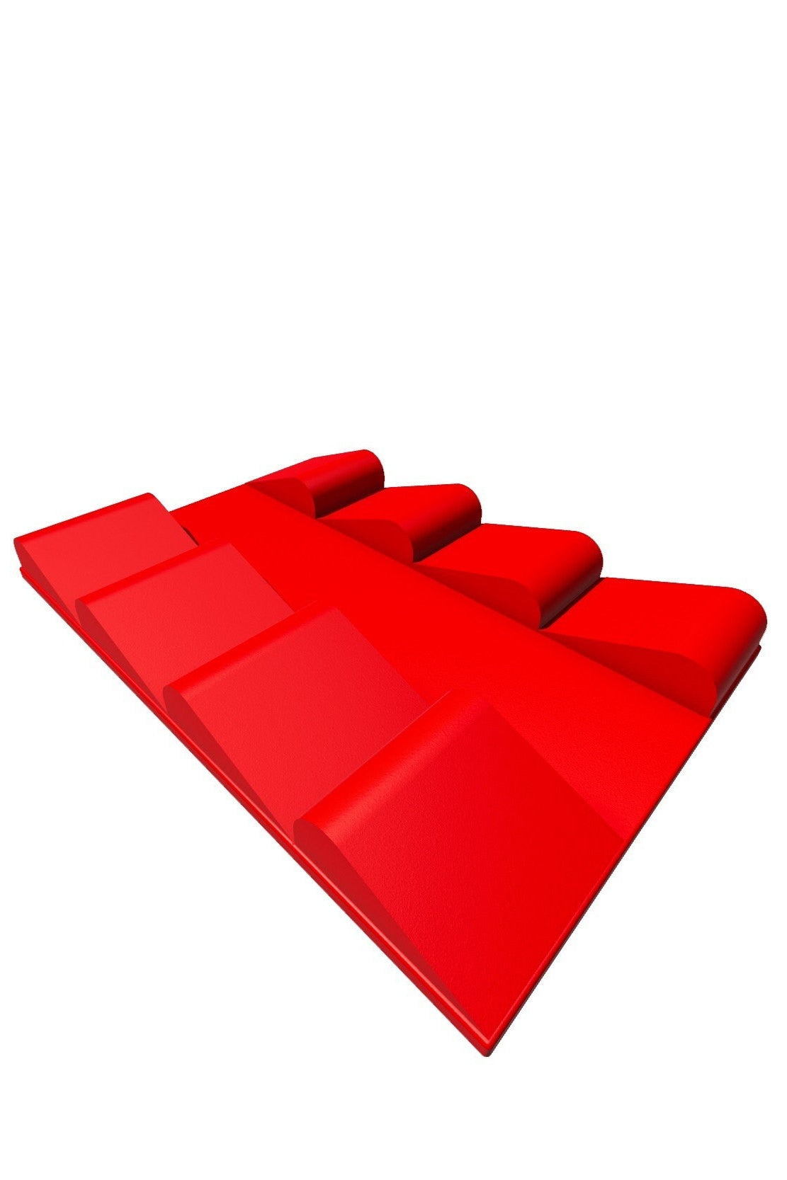 1/24th Up / Down Plate - Flat / Bridge Plate - Rounded Sawback - Monster - Crawler Scale - Adapters - Anti Slip Rubber Feet - Expandable