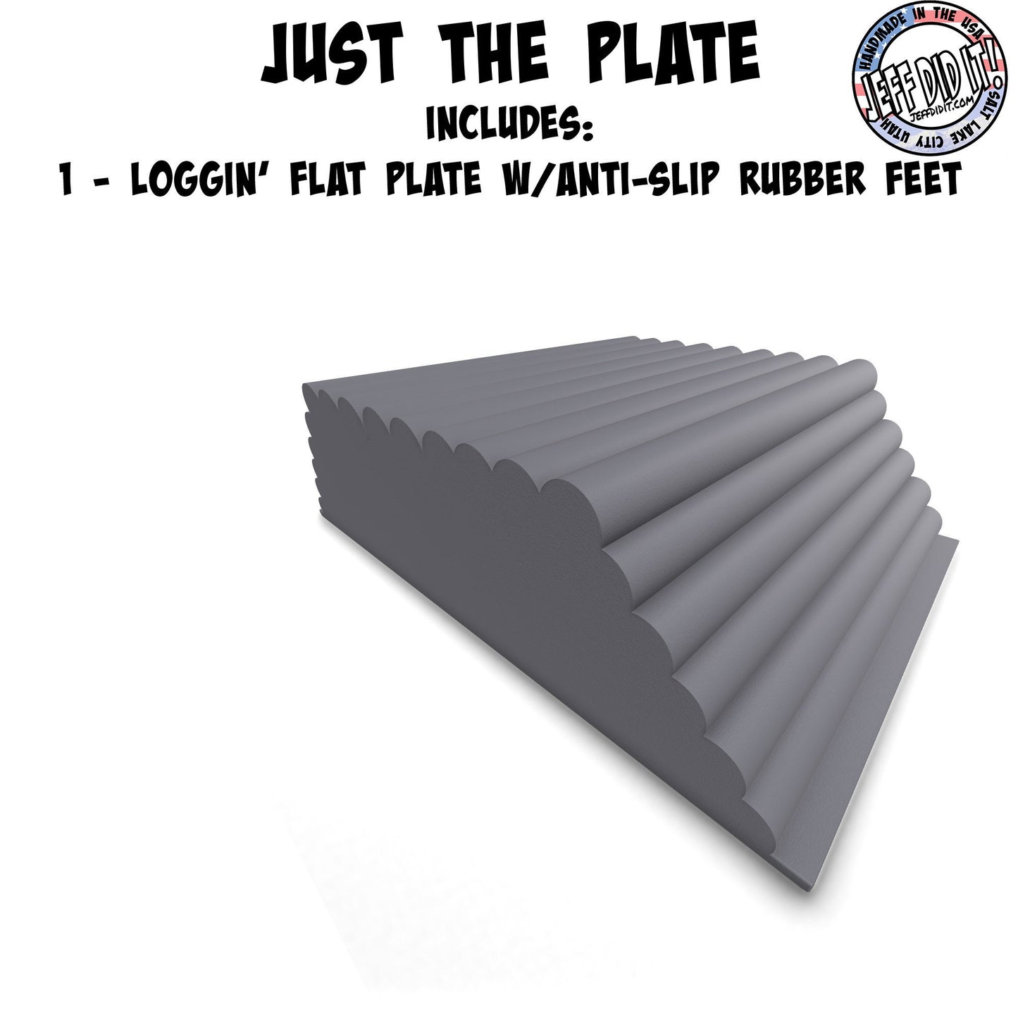 1/24th Up / Down Plate - Flat / Bridge Plate - Loggin' - Monster - Crawler Scale - Adapters - Anti Slip Rubber Feet - Expandable
