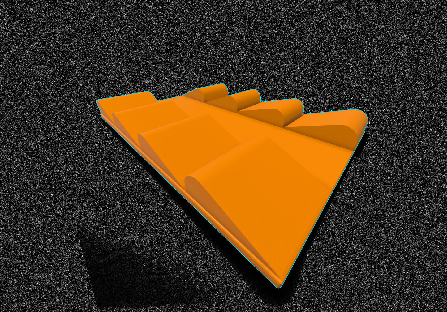 1/16- 1/18th Up / Down Plate - Flat / Bridge Plate - Rounded Sawback - Monster - Crawler Scale - Anti Slip Rubber Feet - Expandable
