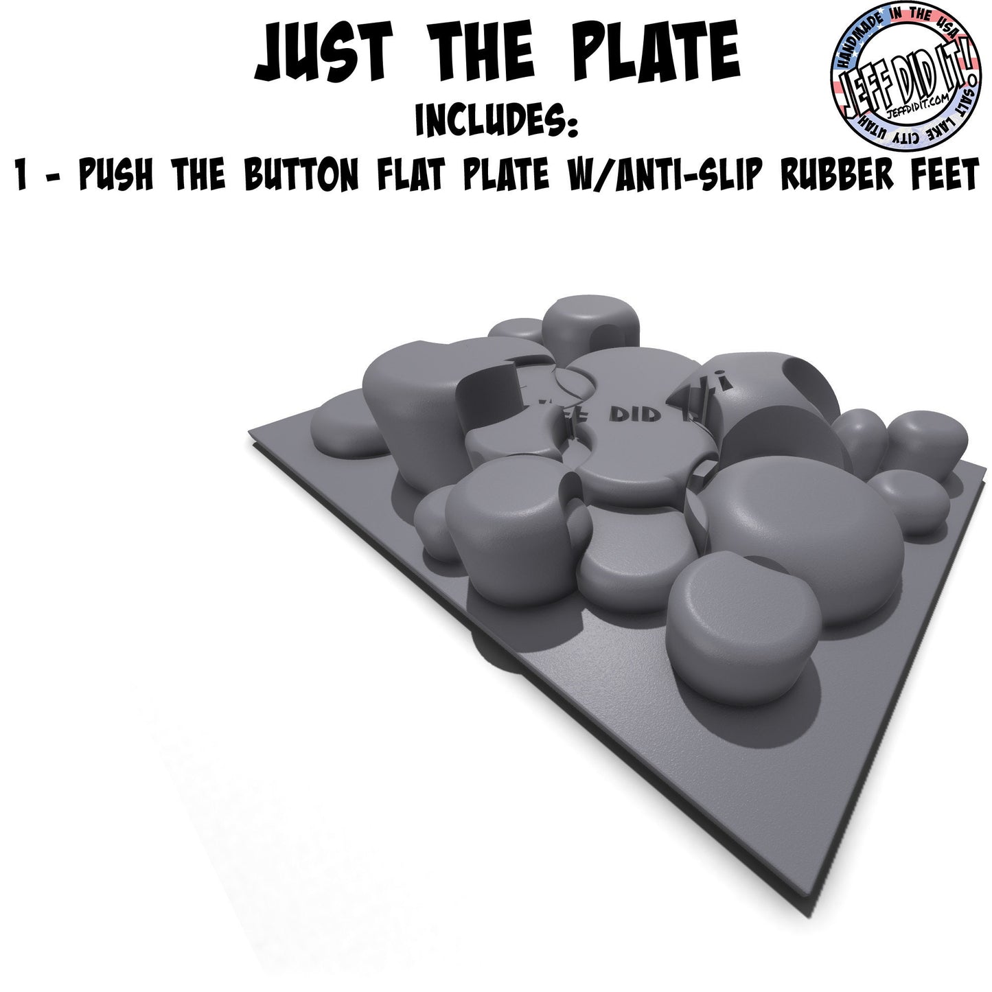 1/24th Up / Down Plate - Flat / Bridge Plate - Push the Button - Monster - Crawler Scale - Adapters - Anti Slip Rubber Feet - Expandable