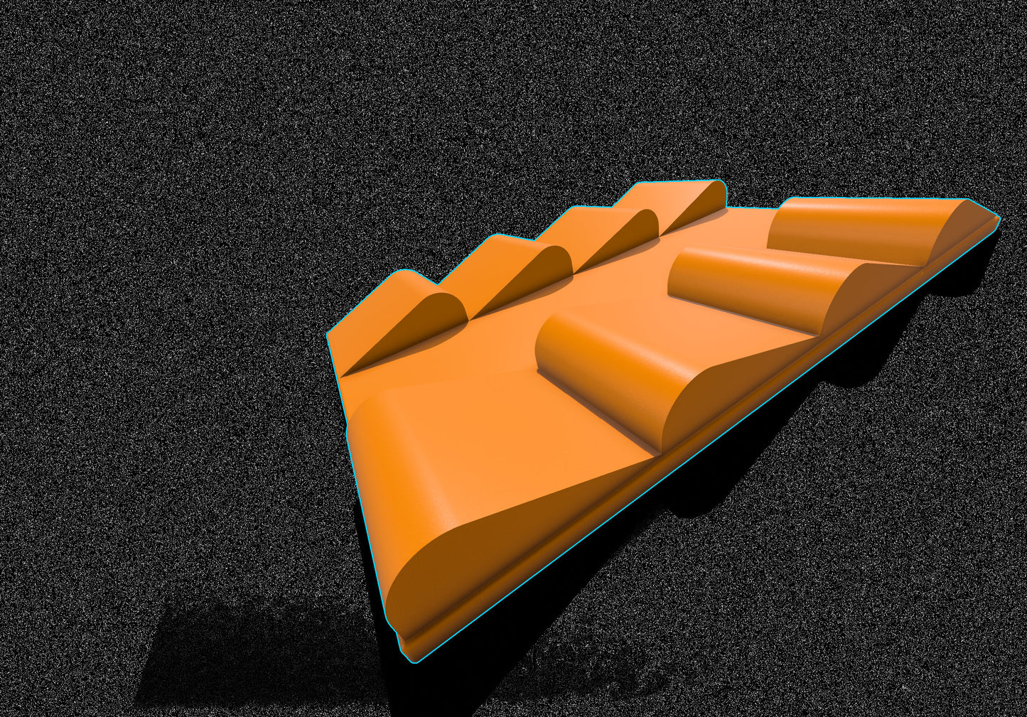 1/16- 1/18th Up / Down Plate - Flat / Bridge Plate - Rounded Sawback - Monster - Crawler Scale - Anti Slip Rubber Feet - Expandable