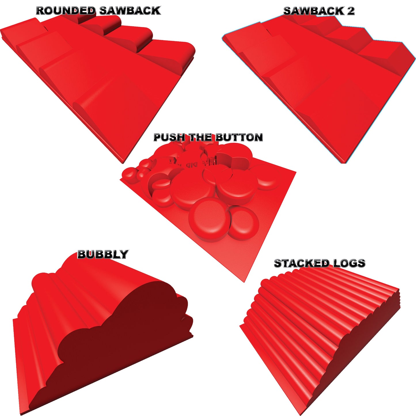 1/24th Ramp Hexed & Loggin' Terrain - Bridge Set - Monster Truck - Crawler Scale - Display - Includes Anti Slip Rubber Feet - Expandable