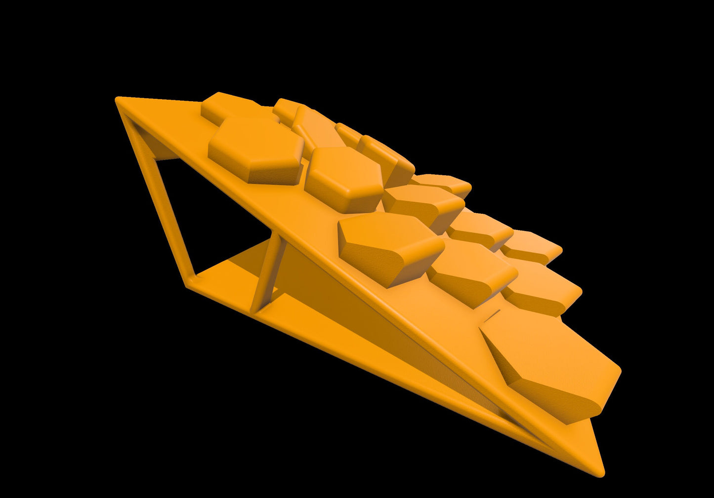 1/24th Ramp Peaked & Hexed Terrain - Bridge Set - Monster Truck - Crawler Scale - Display - Includes Anti Slip Rubber Feet - Expandable