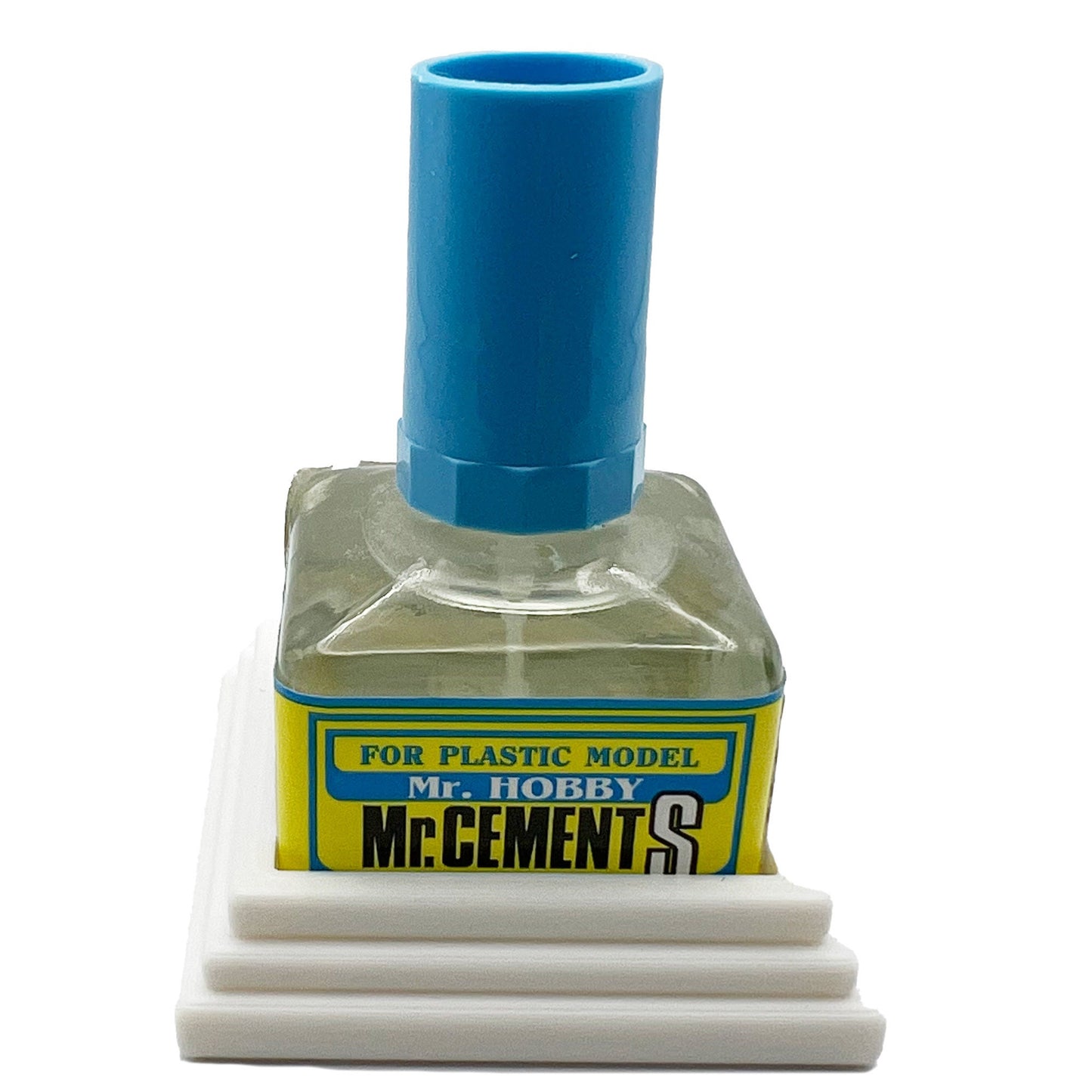 Anti-Tip 3D Printed Mr Hobby Cement Glue Weathering Bottle Holder with Rubber Feet