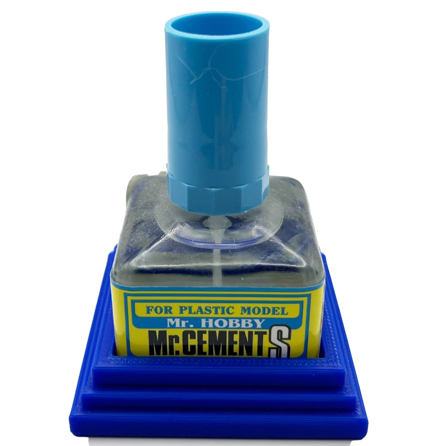 Anti-Tip 3D Printed Mr Hobby Cement Glue Weathering Bottle Holder with Rubber Feet