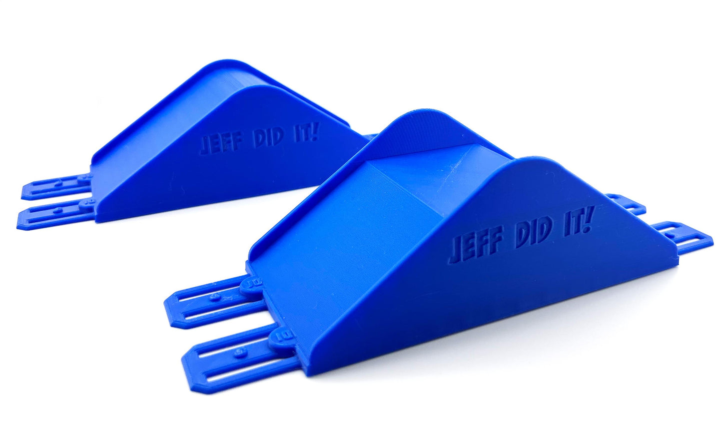 Jeff Did It! - Hot Wheels Monster Truck - 2 Lane Jump/Roll Over Set - 3D Printed - Designed and Made in the USA