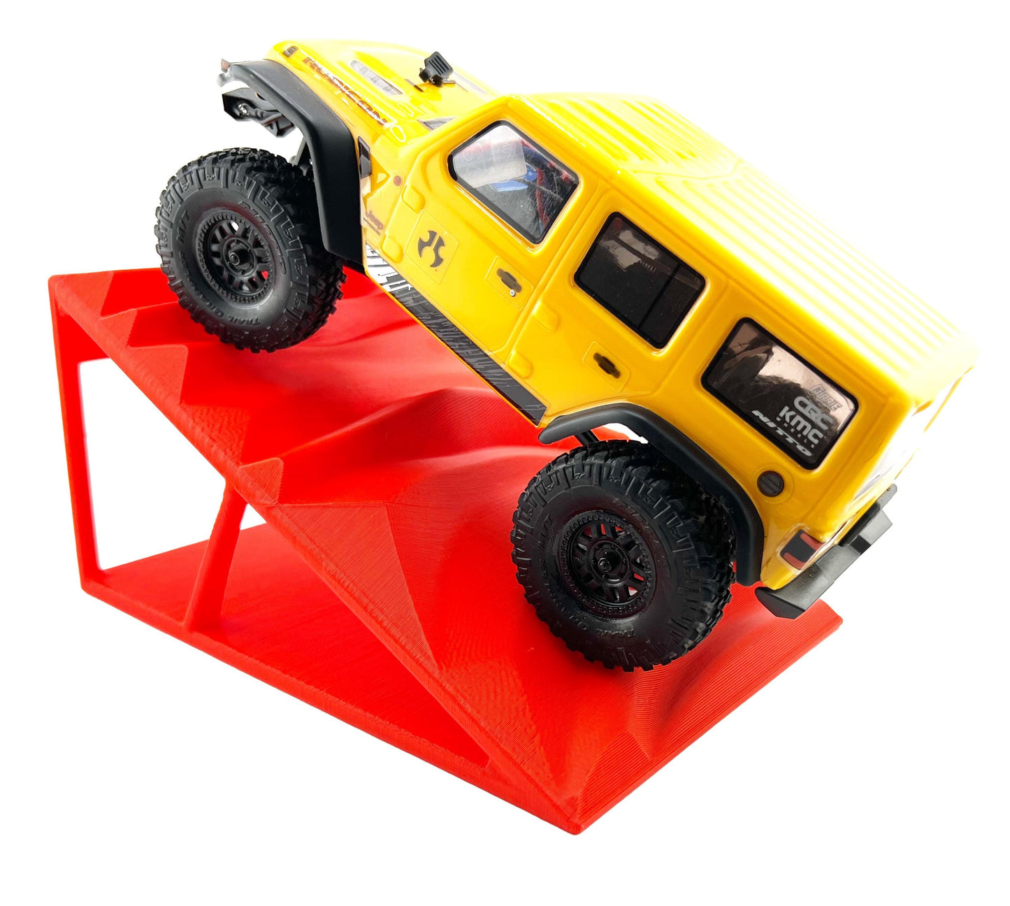 1/24th Ramp Curved Terrain - Monster Truck - Crawler Scale - Works as Display Stand - Includes Anti Slip Rubber Feet - Expandable