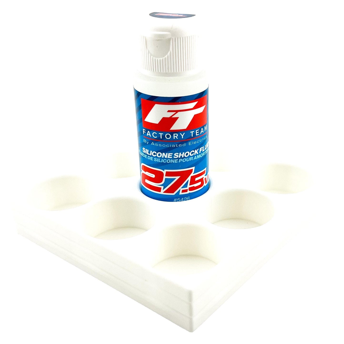 RC Shock Oil Bottle Holder - Holds 9 Bottles w/Anti-Slip Rubber Feet Holds Most 2oz Shock Oil Bottles Team Associated, etc - 3D Printed