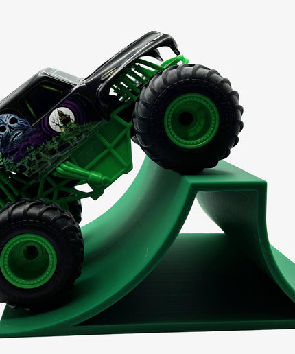 1/24th Monster Truck Stunt Ramp A - Works as Display Stand - Includes Anti Slip Rubber Feet - Catch Big Air!