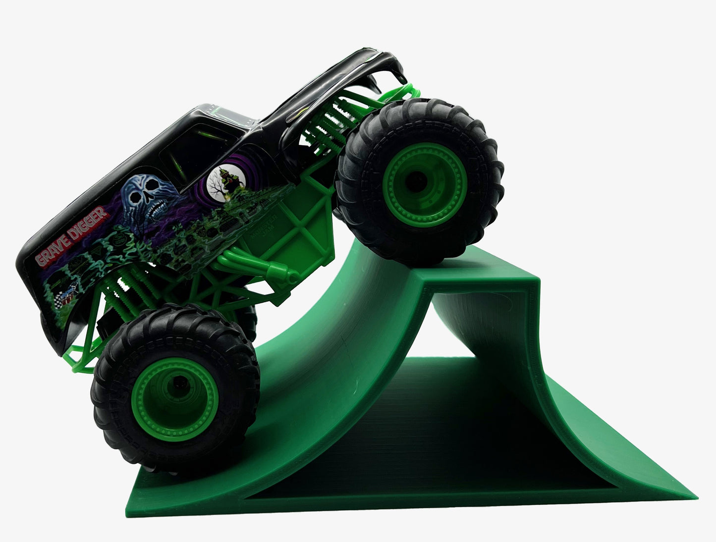 1/24th Monster Truck Stunt Ramp A - Works as Display Stand - Includes Anti Slip Rubber Feet - Catch Big Air!