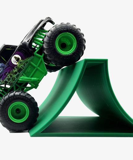 1/24th Monster Truck Stunt Ramp B - Works as Display Stand - Includes Anti Slip Rubber Feet - Catch Big Air!