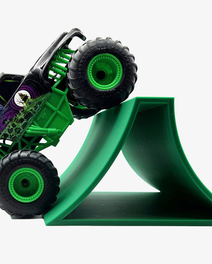 1/24th Monster Truck Stunt Ramp B - Works as Display Stand - Includes Anti Slip Rubber Feet - Catch Big Air!
