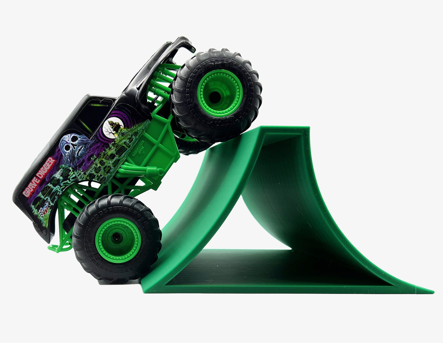 1/24th Monster Truck Stunt Ramp B - Works as Display Stand - Includes Anti Slip Rubber Feet - Catch Big Air!