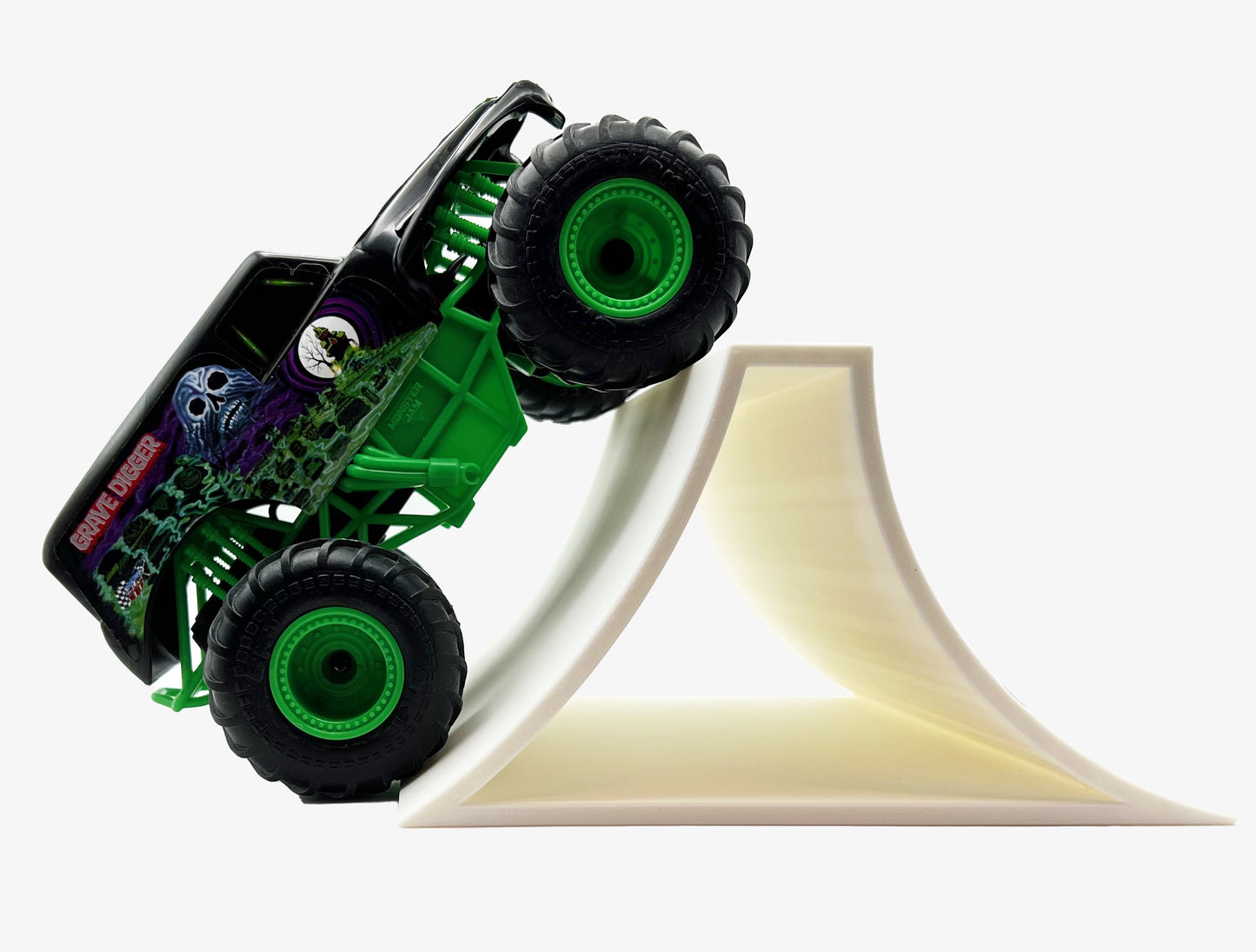 1/24th Monster Truck Stunt Ramp B - Works as Display Stand - Includes Anti Slip Rubber Feet - Catch Big Air!