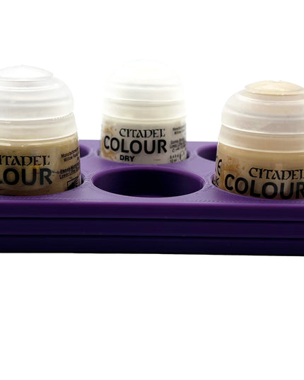 Citadel Colour 33mm Paint Bottle Holder - Holds 10 Citadel Colour 33mm Bottles - With Anti-Slip Rubber Feet - 3D Printed