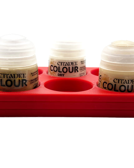 Citadel Colour 33mm Paint Bottle Holder - Holds 10 Citadel Colour 33mm Bottles - With Anti-Slip Rubber Feet - 3D Printed