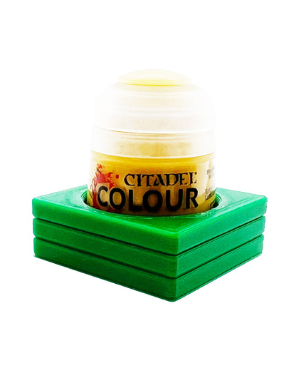 Citadel Colour 33mm Paint Bottle Holder - Holds 1 Citadel Colour 33mm bottle - With Anti-Slip Rubber Feet - 3d Printed