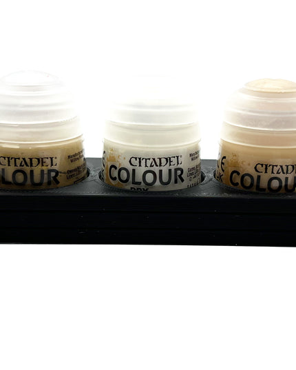 Citadel Colour 33mm Paint Bottle Holder - Holds 5 Citadel Colour 33mm Bottles - With Anti-Slip Rubber Feet - 3D Printed
