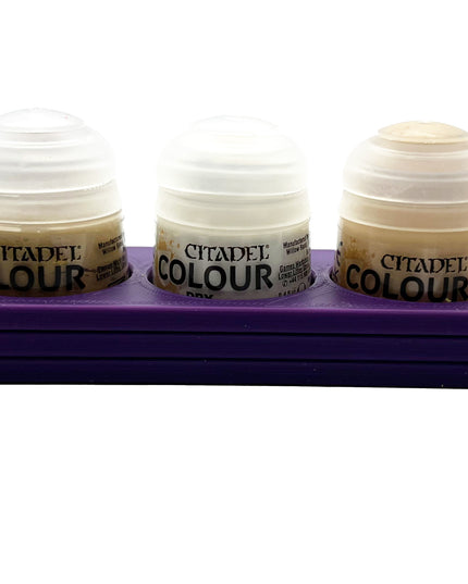Citadel Colour 33mm Paint Bottle Holder - Holds 5 Citadel Colour 33mm Bottles - With Anti-Slip Rubber Feet - 3D Printed