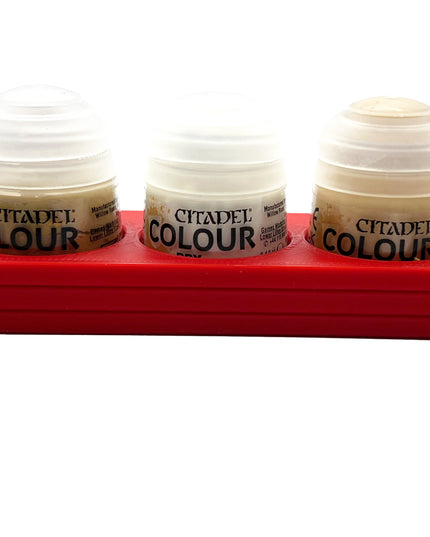 Citadel Colour 33mm Paint Bottle Holder - Holds 5 Citadel Colour 33mm Bottles - With Anti-Slip Rubber Feet - 3D Printed