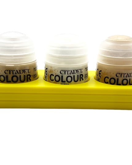 Citadel Colour 33mm Paint Bottle Holder - Holds 5 Citadel Colour 33mm Bottles - With Anti-Slip Rubber Feet - 3D Printed