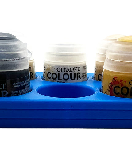 Citadel Colour 33mm Paint Bottle Holder - Holds 6 Citadel Colour 33mm Bottles - With Anti-Slip Rubber Feet - 3D Printed
