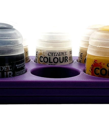 Citadel Colour 33mm Paint Bottle Holder - Holds 6 Citadel Colour 33mm Bottles - With Anti-Slip Rubber Feet - 3D Printed