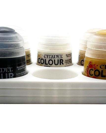 Citadel Colour 33mm Paint Bottle Holder - Holds 6 Citadel Colour 33mm Bottles - With Anti-Slip Rubber Feet - 3D Printed