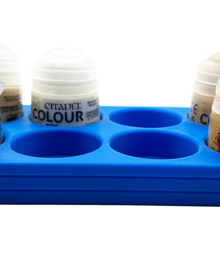 Citadel Colour 33mm Paint Bottle Holder - Holds 8 Citadel Colour 33mm Bottles - With Anti-Slip Rubber Feet - 3D Printed