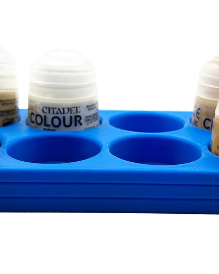 Citadel Colour 33mm Paint Bottle Holder - Holds 8 Citadel Colour 33mm Bottles - With Anti-Slip Rubber Feet - 3D Printed